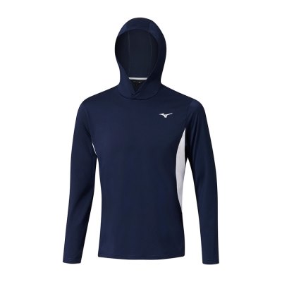 Sudaderas Con Capucha Mizuno G-style Hombre Azul Marino / Blancos - Chile M852VFWCGZ